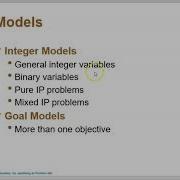 General Integer Models