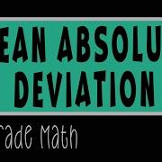 Mean Absolute Deviation MAD 8th Grade Math