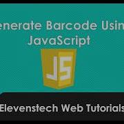 Generate Barcode Using JavaScript