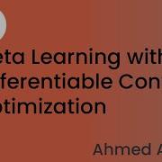 Meta Learning With Differentiable Convex Optimization