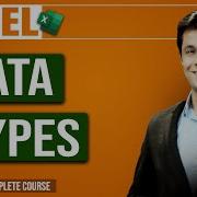 1 5 Top 5 Excel Data Types You Must Know Microsoft Excel Tutorial