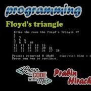 C Programming Tutorial 17 Floyd S Triangle