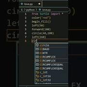 Make A Heart In Python Code Coding Shorts Python Turtle Beginners