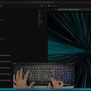 ASMR Programming Coding Space Tunnel Background No Talking