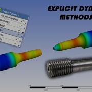 ANSYS Explicit Dynamics Tutorial Tensile Test Simulation Explicit Methods