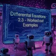 MA203 2 3 Worked Out Examples First Order Linear Differential Equations