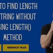 How To Find Length Of String Without Using Length Method Java Code Tamil Explanation