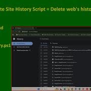 Delete Site History PowerShell Scripts Showcase