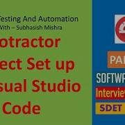 04 Set Up Protractor Project In Visual Studio Code