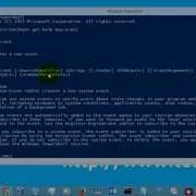 Windows Powershell Tutorial New Event