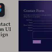 Contact Form UI Design In Figma No 2