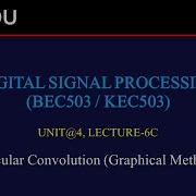 U4 L6C Circular Convolution Graphical Method DSP BEC503 KEC503 Hindi