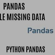 Handle Missing Data In Pandas Drop Na Fillna Pandas Drop Na Missing Values In Python