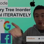 LeetCode 94 Binary Tree Inorder Traversal ITERATIVELY Interview Prep Ep 75