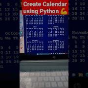 Create Calendar Using Python Coding Motivation Python Pythontutorial Shorts