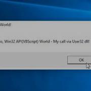 Windows API VBScript Calling User32 DLL Directly