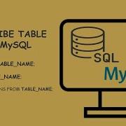 DESC In Mysql Describe Table In Mysql