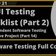 Session 21 UI Testing Checklist GUI Part 2