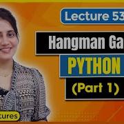 Hangman Game For Beginners Introduction Python Project For Beginners Lec53