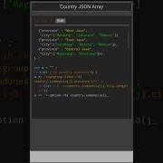 Select Option Country JSON Javascript