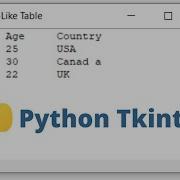 Display Excel Like Table Using Tkinter And Python