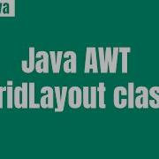 Java AWT GridLayout Class Methods Of How To Use Explain Constructors GridLayout In Hindi