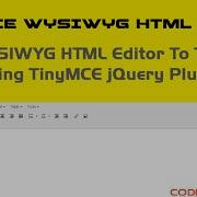 Add WYSIWYG HTML Editor To Textarea On Your Website