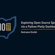 Exploring Open Source Sprint Data Via A Python Plotly Dashboard PyOhio 2022