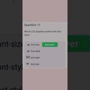 Css Quiz Questions Day 11 Shorts Coding Python TechnoLearning98