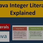 Java Integer Literals Explained Java Integer Literals Java Tutorial