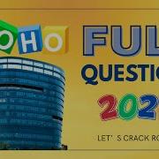Zoho Round 2 Full Question Solved Must Watch Before Attending 2025 Code It