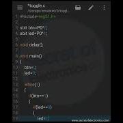 Embedded C Program For 8051 Toggle Switch