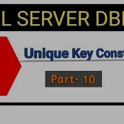 Unique Key Constraint In SQL Server In Hindi