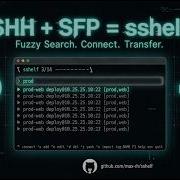 Sshelf Идеальный SSH клиент в терминале Fuzzy Search SFTP