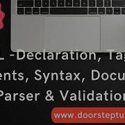 XML Объявление теги и элементы синтаксис документ парсер и проверка данных Информатика