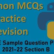 CBSE Sample Python Question Paper 2021 22 Section B