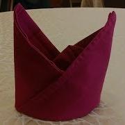 Napkin Folding The Bishop S Hat Easy Napkin Folding Tutorial 1