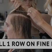 Learn HOW TO Install 1 Row Of Extensions On Fine Hair With Educator And Mentor Susan Malmberg