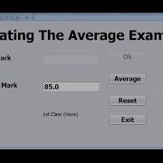 How To Calculate Examination Average Marks In Java NetBeans