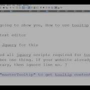 How To Use Tooltip In Simplest Way Using Jquery