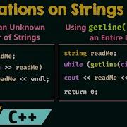 Operations On Strings Part 1