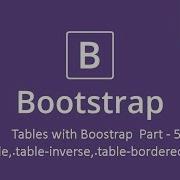 Tables In Bootstrap How To Make Tables Part 5
