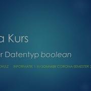 Java Kurs 4 4 Der Datentyp Boolean