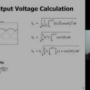 Three Phase Half Wave Rectifier Output Voltage Calculations