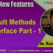 Default Methods In Interface Part 1 Core Java Tutorials By Mr Rama Chandra
