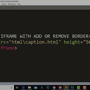 Html Iframe Using Add Or Remove Border Style In Html Course On Part 56