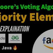 Majority Elements In An Array Moore S Voting Algorithm Java