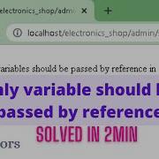 Only Variable Should Be Passed By Reference Php Errors