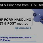 PHP Form Handling Tutorial GET POST Method Learn PHP Programming Print HTML Data On PHP