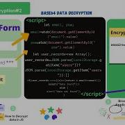 Data Decryption In Javascript Form Base64 ATOB Decoder Encoder In Javascript Local Storage